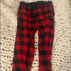 Womens flannel pajama joggers